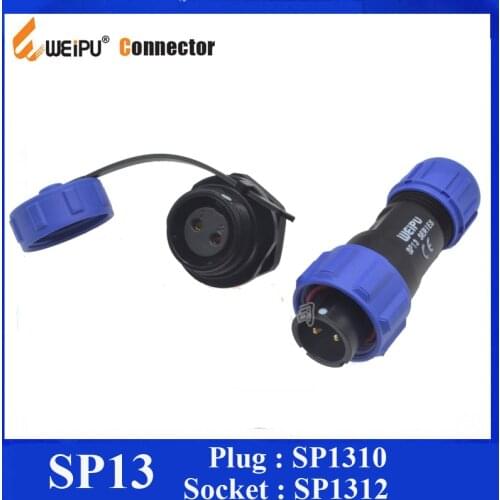 Original Weipu Connector SP13 2 3 4 5 6 7 9 Pin IP68 Circular Kit Pair Male Plug + Female Socket Connector SP1310P* / SP1312S