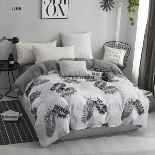 Nordic 1pcs Duvet Cover 240x220 with Zipper Geometric Printed Quilt Covers Double King Size Bedclothes (No Sheet,No Pillowcase)