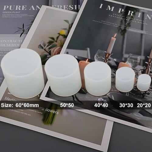 DIY Crystal Epoxy Mold High Mirror Cylinder Dried Flower Landscaping Handmade Jewelry Crafts Making Mould Resin Transparent Mold