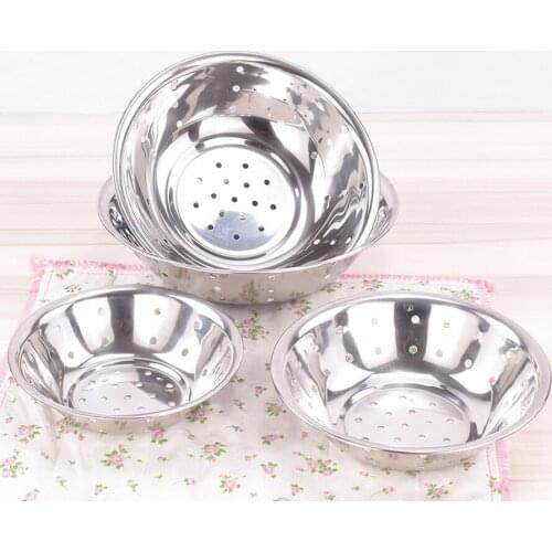 Stainless steel funnel bucket bucket drain basin filter bowl filter bowl drain leaking dish with hole bowl dish plate