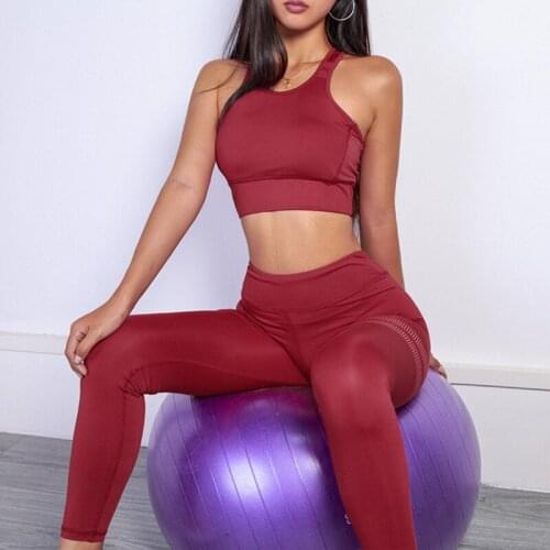 High Performance Womens SportsWear Sexy Sport Fitness Clothing Sets Gym 2 Piece Yoga Suit Custom Wholesale
