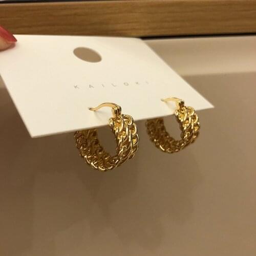 ZDMXJL 2021 New Fashion Womens Earrings Fine Geometry Round Metal Earrings For Women Party Girl Jewelry Gifts Wholesale