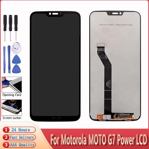6.2" AAA+++ LCD For Motorola Moto G7 Power XT1955 LCD Display Touch Screen Digitizer Replacement For Moto G7 Power LCD Screen