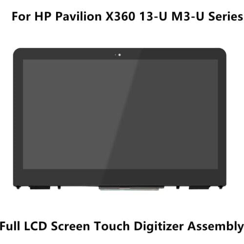 13.3''For HP Pavilion X360 13-U M3-U Series 30pin LCD Screen Display Touch Glass Digitizer Panel Assembly+Frame+Controller Board