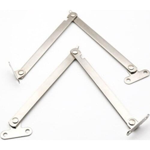 2Pcs Stainless Steel Cabinet Cupboard Furniture Doors Close Lift Up Stay Support Hinge Kitchen Long Service Life