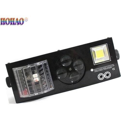 4X Butterfly Strobe Laser GoBo 4in1 Disco Dj Stage Lights Dmx512 or Remote Control Perfect Effect For Party Ktv Room Stage