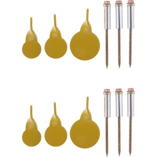 6pcs Heavy Duty Metal Target Spinners Target Plinking Target for Installing on Tree