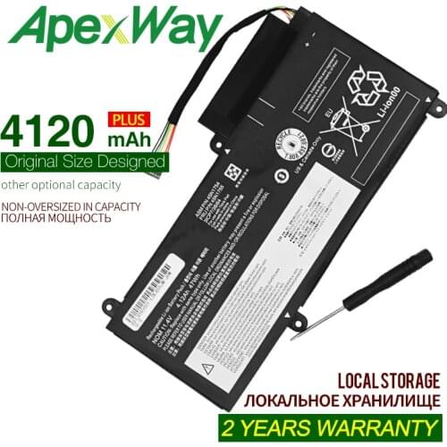 ApexWay Laptop Battery 11.4V 4120mAh 45N1754 45N1755 For Lenovo E450 E450C E455 E460 E460C 45N1756 45N1757