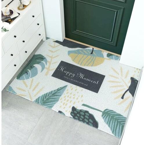 Nordic Style Home Doormat Living Room Mat Bath Mat Kitchen Mat PVC Anti-slip Mat Custom DIY Mat Carpet Entrance Door Mat Carpet