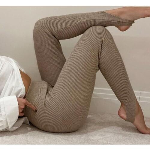 HAIMAITONG Women's Knitted Leggings