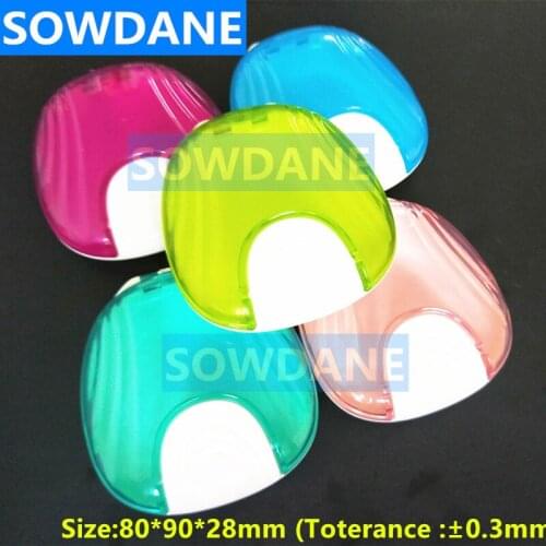 Dental Retainer Box Compact Colorful False Teeth Appliance Case Mouthguards Biteguards Denture Sport Guard Denture Cleaning Box