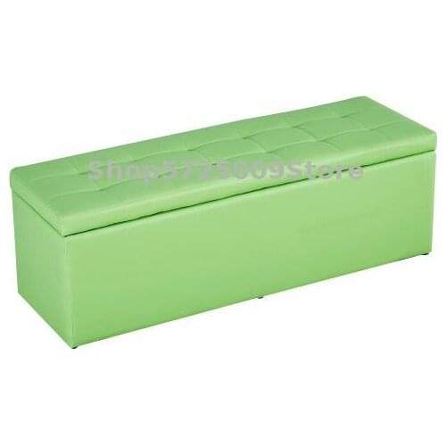 Clothing Store New Style Rest Stool Fitting Room Porch Shoe Changing Stool Rectangular Leather Storage Stool Storage Stool Sofa