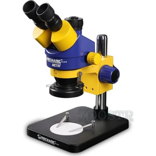 MECHANIC Trinocular Stereo Microscope Industrial Grade MC75T-B1 Large Wide Angle Camera for Phone Repair Microscope