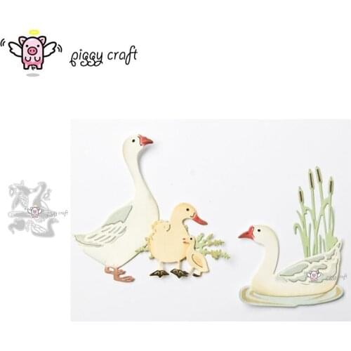 Piggy Craft metal cutting dies cut die mold Duck swan decoration Scrapbook paper craft knife mould blade punch stencils dies
