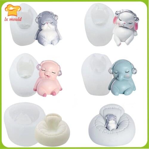 Cartoon Music Mousse Cake Silicone Mould Chocolate Decoration Molds Aromatherapy Handmade Candle Mold