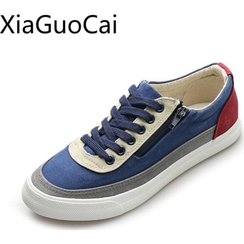 High Quality Round Toe Men Casual Shoes Spring Sneakers for Boys Printed Fashion Rubber Male Canvas Shoes Drop Shipping X2 35