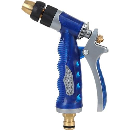 New 2019 High Quality Adjustable Brass Nozzles High Pressure Garden Water Gun For watering hose spray gun Car Wash Cleaning