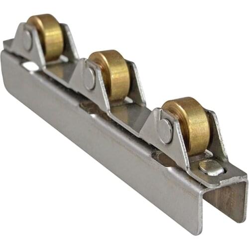 8mm Glass Sliding Door Roller Clamp Stainless Steel Wheel Pulley Rollers For Bathroom Door Shop Wine Cabinet