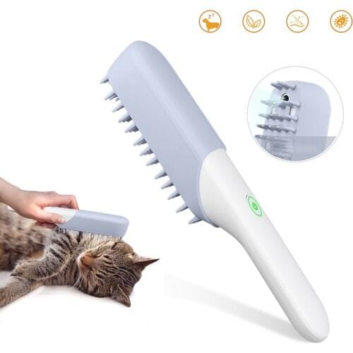 Pet Brush Grooming Comb Dog Cat Deodorization Brush Natural Electric Ozone Ionic Sterilization and Deodorization Massage comb