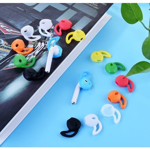 1 Pair Suitable for Bluetooth Wireless Headset Ear Cap For Airpods Non-slip Silicone In-ear Earbuds