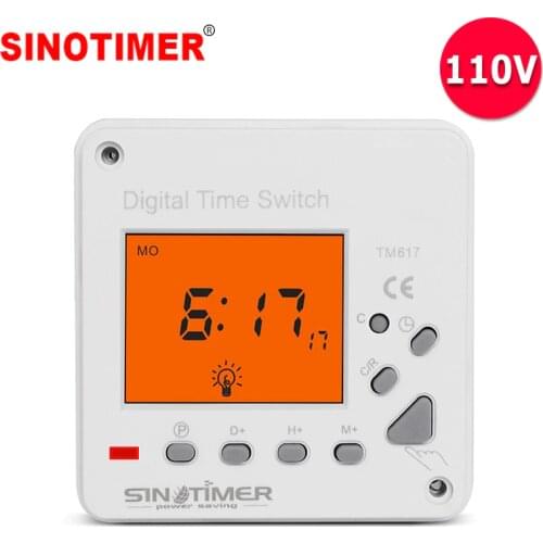 Super Large LCD Display Back-light 110Vac Electronic Digital 7 Day Weekly Programmable Timer Switch Time Relay Clock Controller