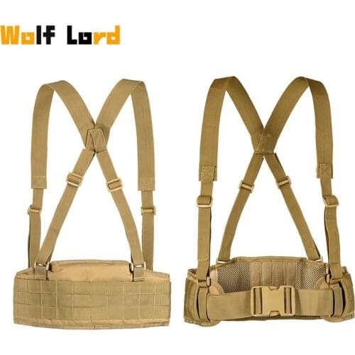 Tactical Molle Battle Belt Military Army Belt Waist Girdle Equipment Outdoor Hunting Camouflage Belt for Tactical Bag Pouch