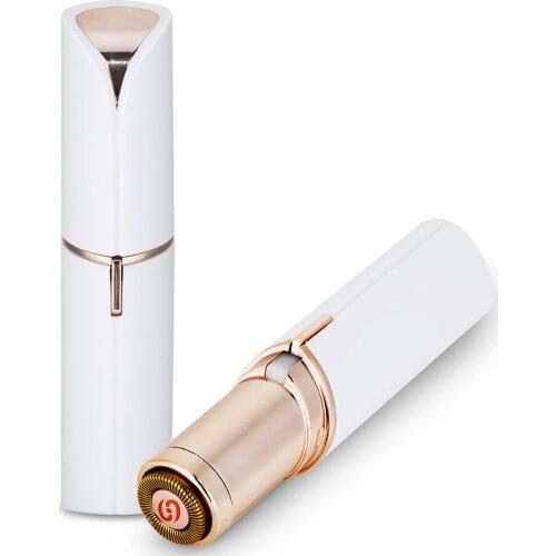 TV Battery Style Rechargeable Lipstick Epilator Facial Epilator safety razor navaja razor blade for Ms shaving razor