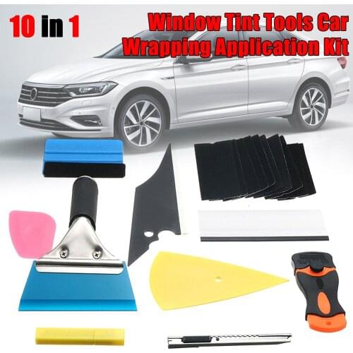 Carbon Fiber Vinyl Wrap Car Tool Kit Window Tint Wrap Stickers Tool Set Auto Car Accessories Carbon Foil Tinting Squeegee Film