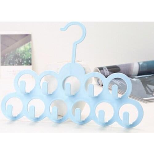 Loop Scarf Hanger Non сушилка для белья Slip Multifunction Closet Organization Storage Holder for Scarf Tie Shawl 11 Loops