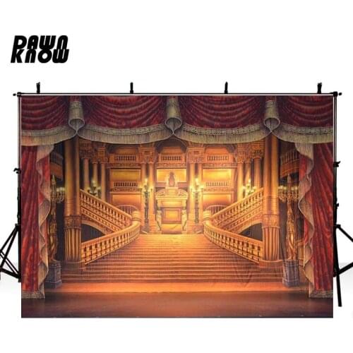 DAWNKNOW Beauty and Beast Vinyl Photography Background Luxurious Castle Polyester Backdrops For Children Photo Studio Props G083