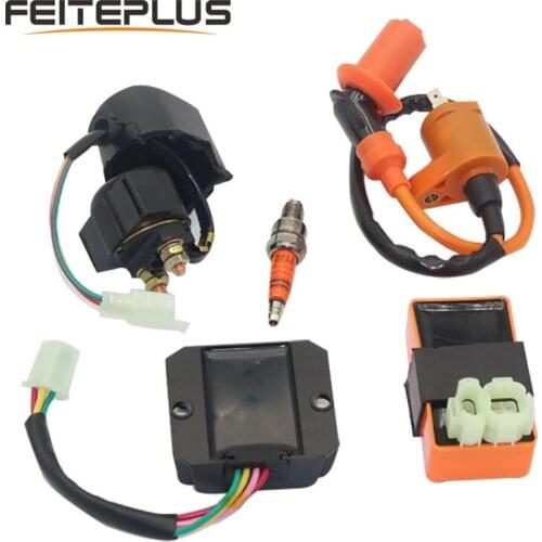 Motorcycle Lgnition Coil Regulator Rectifier Relay CDI Kit GY6 50CC 125CC 150CC Motor Bike Accessories