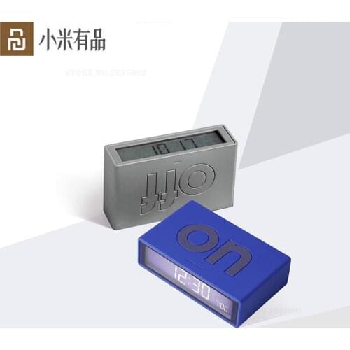Youpin LEXON FLIP Alarm Clock Snooze Function Led Luminous Mode Silent And Noiseless Simple Design Clock LED Screen