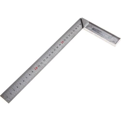 Portable 1Pc 30cm Stainless Steel Right Measuring Angle Square Ruler New