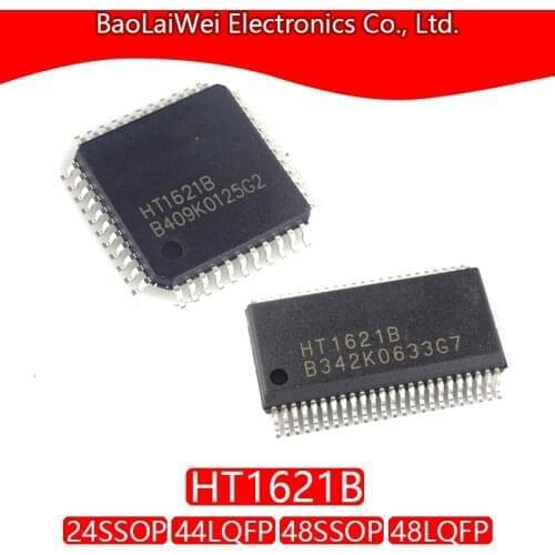 5pcs HT1621B 44LQFP 48LQFP 48SSOP 24SSOP ic chip Electronic Components Integrated Circuits LCD Controller for I/O MCU