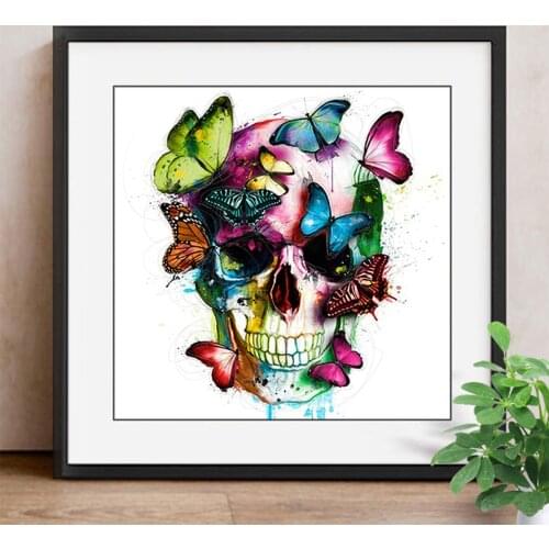 Diamond Embroidery Skeleton Full Round Drill Diamond Mosaic Picture Of Rhinestone 5D Home Decoration DIY Factory Direct