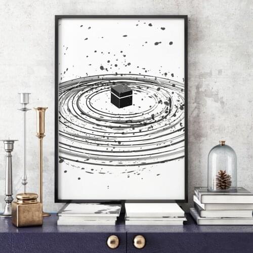 Great Mosque Of Mecca Muslim Pilgrimage Wall Art Canvas Painting Nordic Posters And Prints Wall Pictures For Living Room Decor