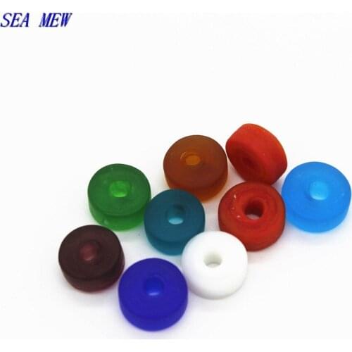 SEA MEW 50 PCS Mixed 9mm lampwork glass handmade loose beads bodhi beads spacer bead diy Jewelry accessories 151bz