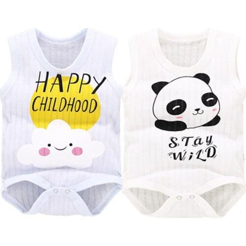 Unisex Baby Clothes Baby Onesie Cotton Newborn Rompers Sleeveless Toddler Costume For Baby Girls Boys