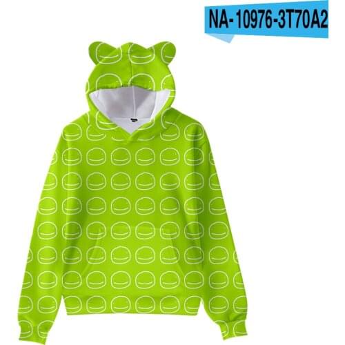 DreamWasTaken Kids Hoodie for Boys Girls Harajuku Sweatshirt Dream Smp Merch Kawaii Cat Ear Pullover Hooded Jacket Cosplay