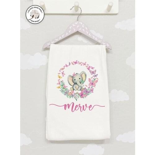 Organic Cotton Fabric Girls Boy Baby Blanket Personalized Custom Clothes Winter Spring