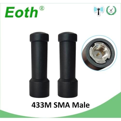 2pcs 433 MHz Antenna 2~3dBi SMA Male Connector Mini Size 433MHz antena directional antenne for wireless Lorawan watermeter 433m
