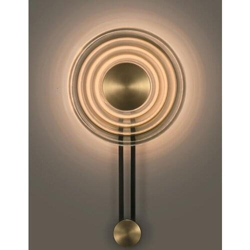 Personality Arts Rh Full Copper Hotel Wall Lamp Bedroom A Living Room Study Decoration Light Luxurious Full Copper Wall Lamp