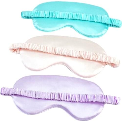 Unisex Imitated Silk Sleep Eye Mask Portable Travel Eyepatch Nap Eye Patch Rest Blindfold Eye Cover Sleeping Mask Night Eyeshade