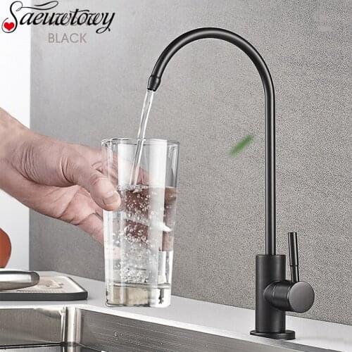 Brushed Nickel Matte Black Prue Water Purification Faucet Pure Water Faucet 304 Stainless Steel Accessories Kitchen Faucet