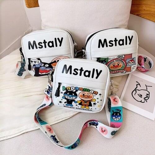 Fashion Ladys Shoulder Bag Cartoon Girl Crossbody Bags 2021 Trend Girl Single Shoulder Small Square Bag Pu Womens Shoulder Bag