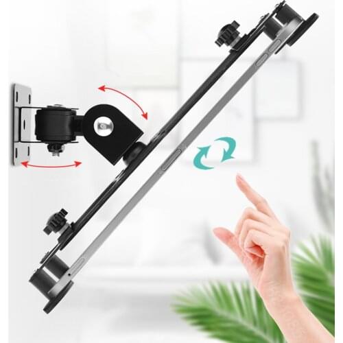Wall Mount Tablet Stand Screen 360° Rotating Tablets Holder Tilt Angle 90° Support 7-13 Inch Tableta PC