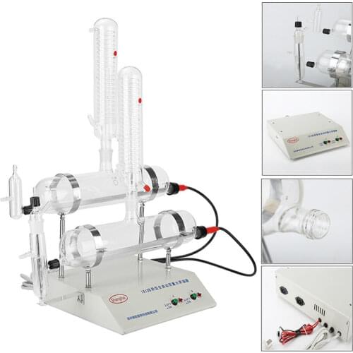 220V 1.5L/Hour New Lab Beauty Automatic Electric Double Water Distiller Purifier Equipment For Drinking Artificial Insemination