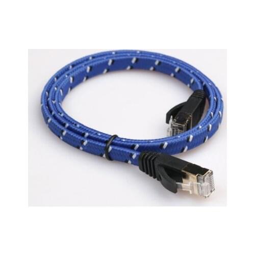 New 3m,5m 10m15m 30m lan cable CAT7 cable RJ45 Patch flat Ethernet Network Cable For Router Switch gold plated