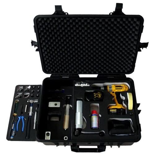 ODETOOLS 15 PCS Electric Handheld Door Lock Breaking Set With Impact Wrench JLHH-6000A