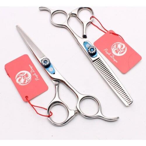 1Pair Z1016 6" 17.5cm Purple Dragon JP Stainless TOP GRADE Hairdressers Scissors Cutting Scissors Thinning Shears Hair Scissors